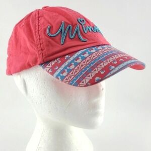 Disney Parks Authentic Pink Minnie  Mouse Baseball Cap Adjustable Youth Cotton